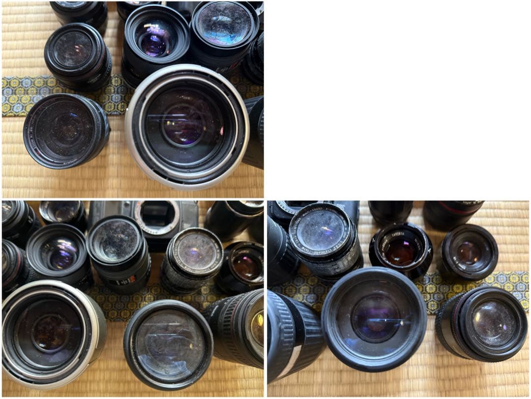 O-1698】カメラ フィルムカメラ レンズ まとめ Canon ミノルタ