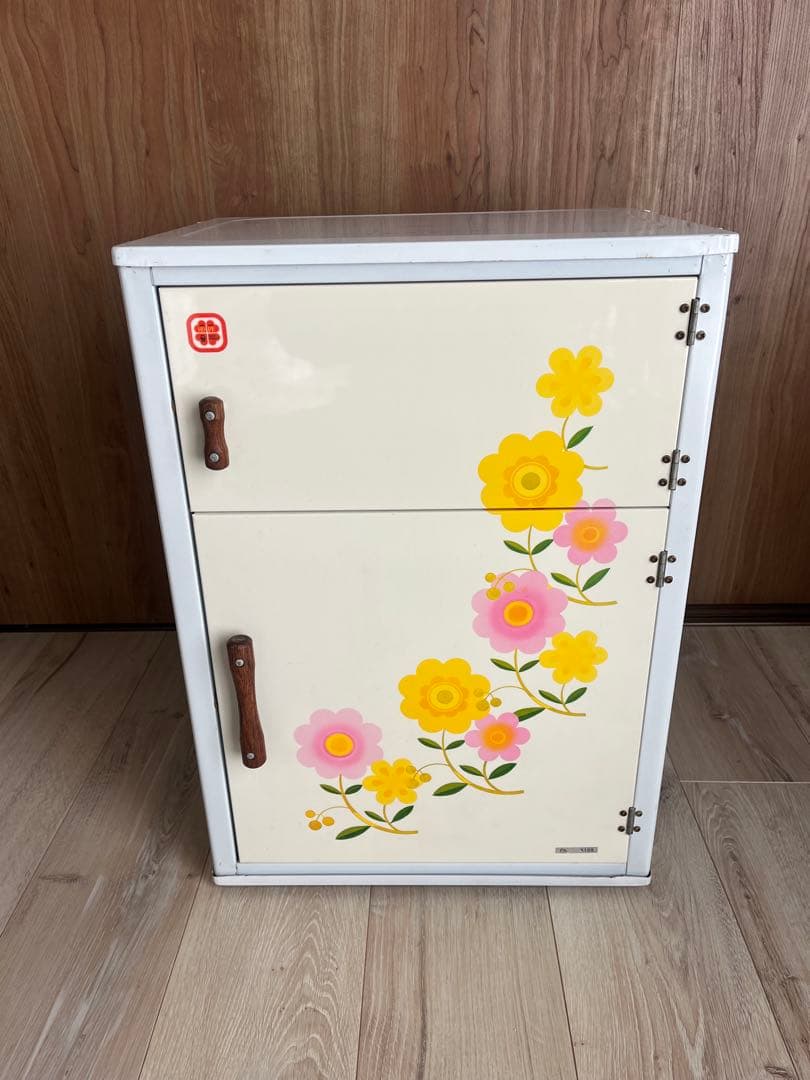 昭和レトロ 食品蚊帳 花柄 スチール HOPE - メルカリ