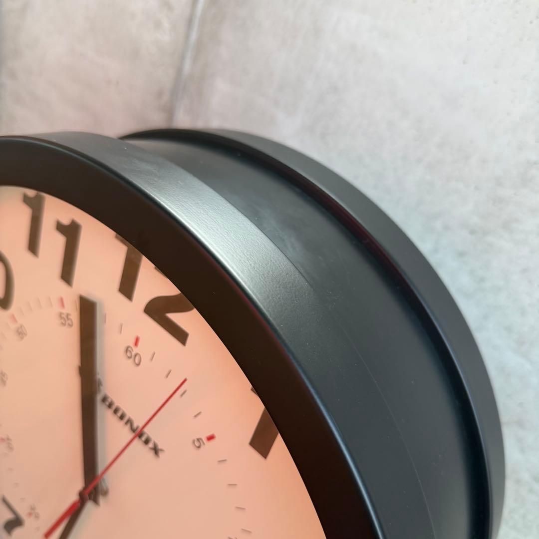 【ダルトン】 ダブルフェイスBONOX S82429BK ブラック 壁掛け時計