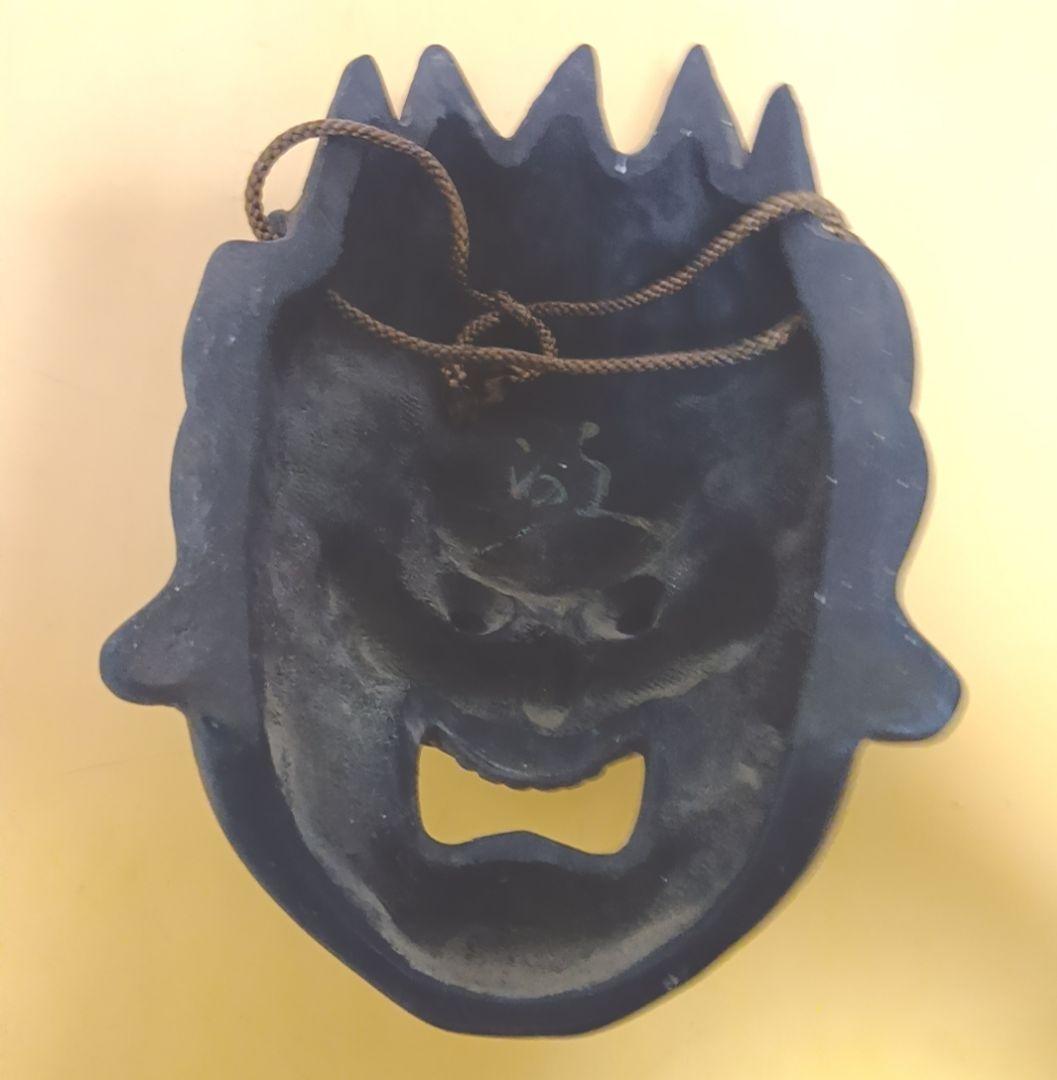 骨董品 伐折羅大将 お面 壁掛け 乾漆 仏教 美術 骨董品 レトロ