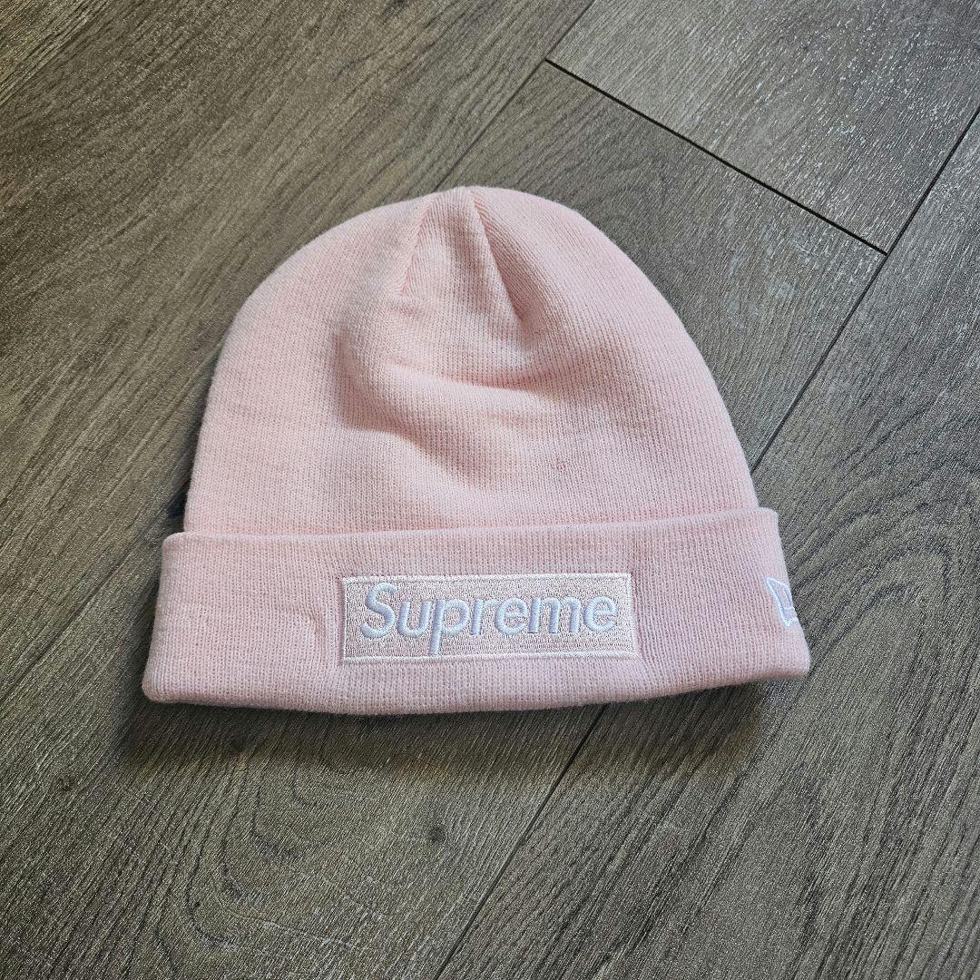 Supreme x New Era Box Logo Beanie Pink - メルカリ