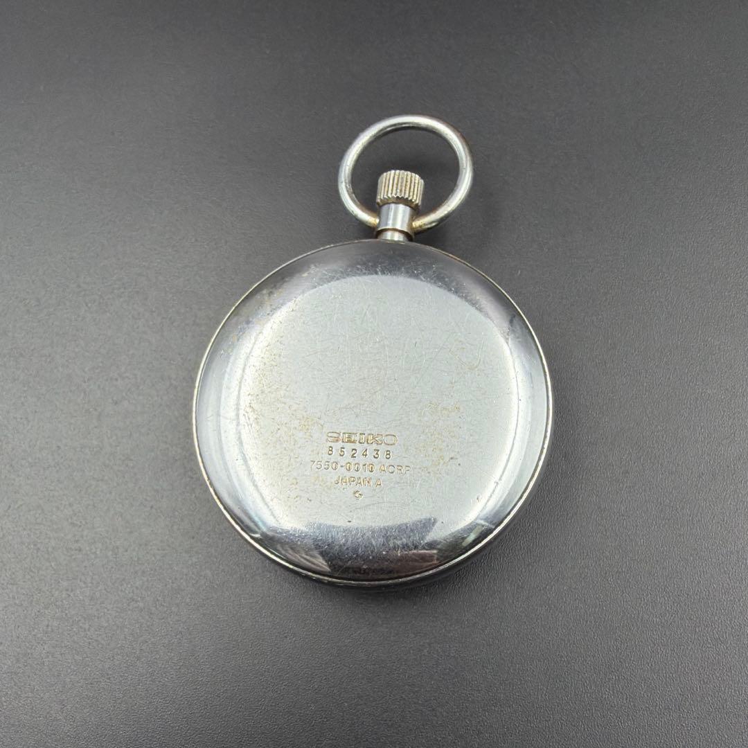 SEIKO 懐中時計 鉄道時計 7550−0010 クォーツ