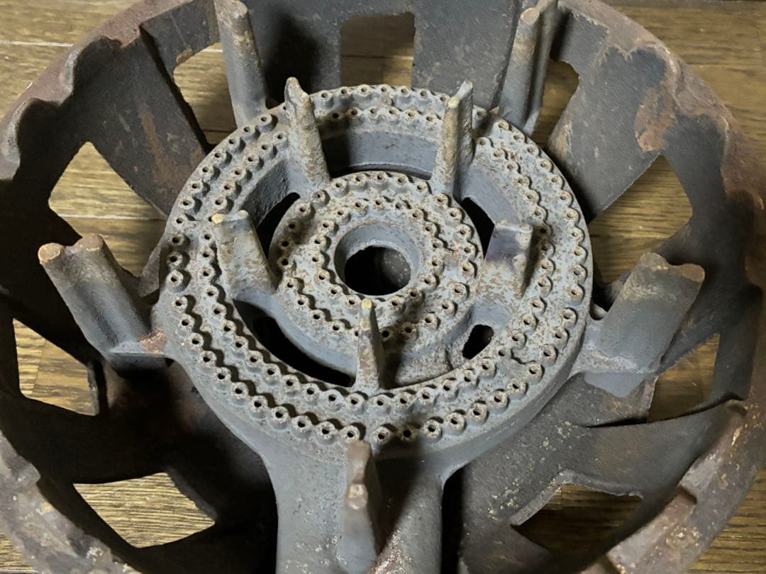 業務用 鋳物 五徳 4連 コンロ LPガス DEJ-21 業務用 鋳物コンロ