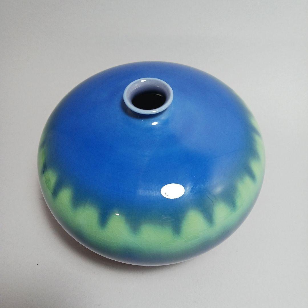 t*r様 三代徳田八十吉　耀彩花瓶　箱無し　人間国宝