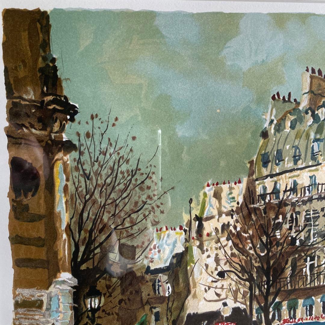 児玉幸雄 コダマユキオ リトグラフ「サンジェルマンデュプレ」 25.9.3