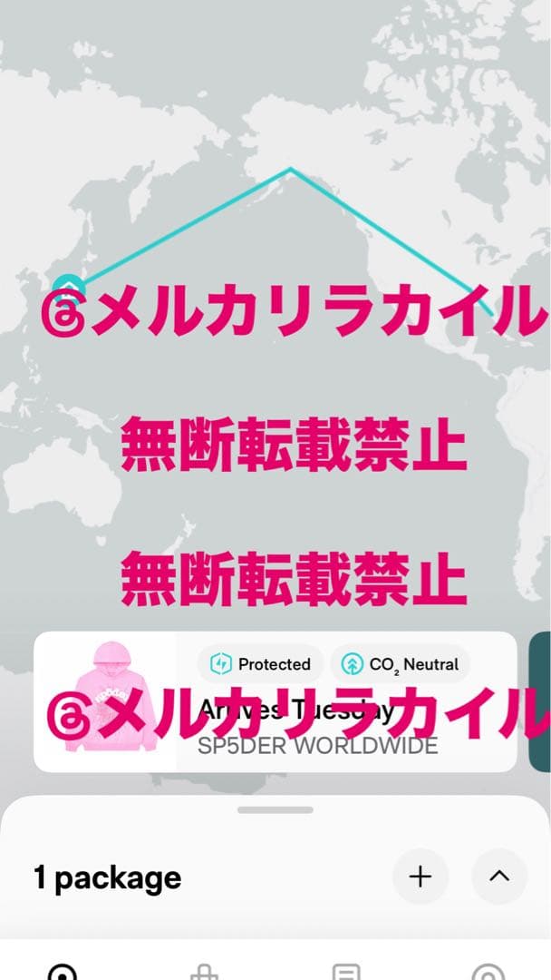 Sp5der Spider worldwide パーカーピンク