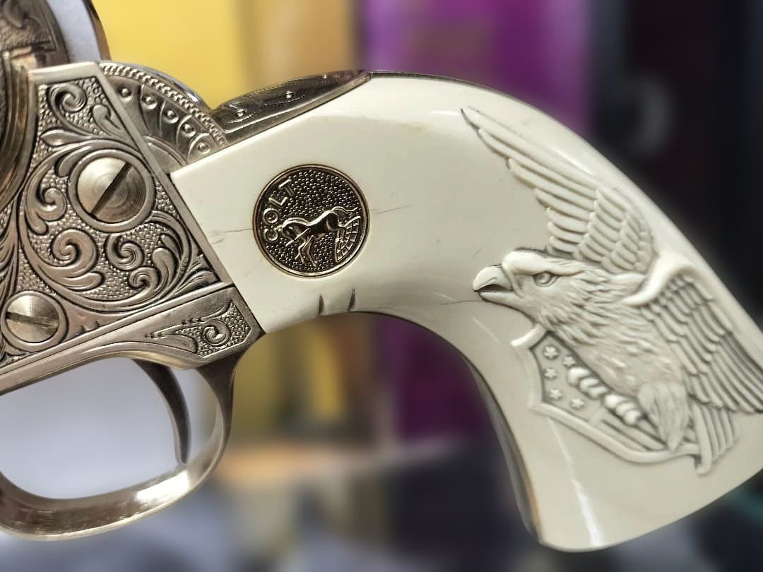 当時品 マルシン COLT SAA45 パットン将軍モデル モデルガン マルシン