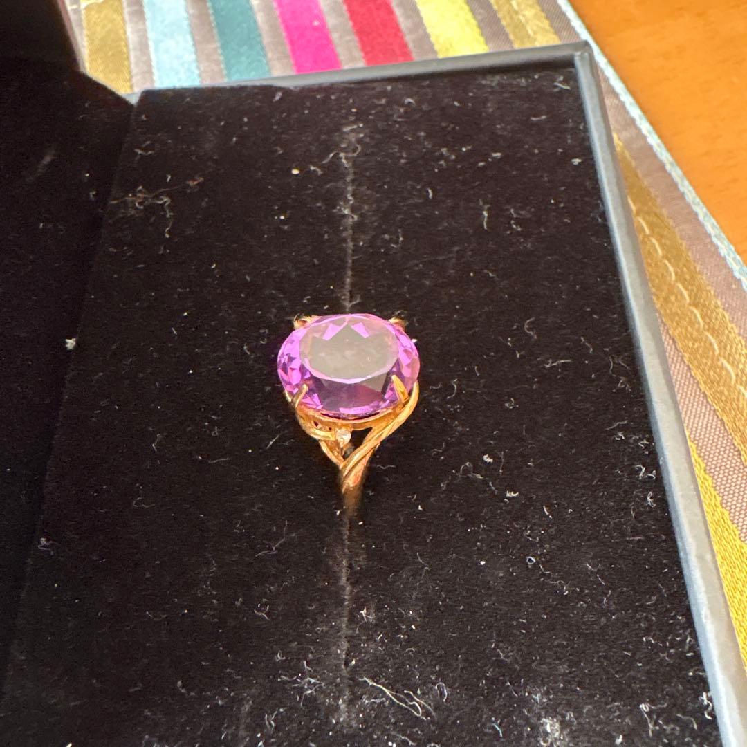 アメジストオーバルクラシカルカットリング