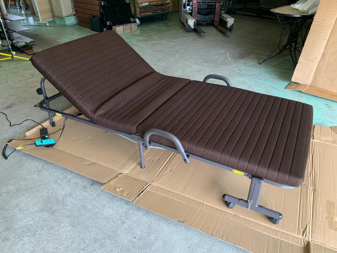 電動折りたたみベッド ダークブラウン CEB-8S(DBR) 電動折りたたみ