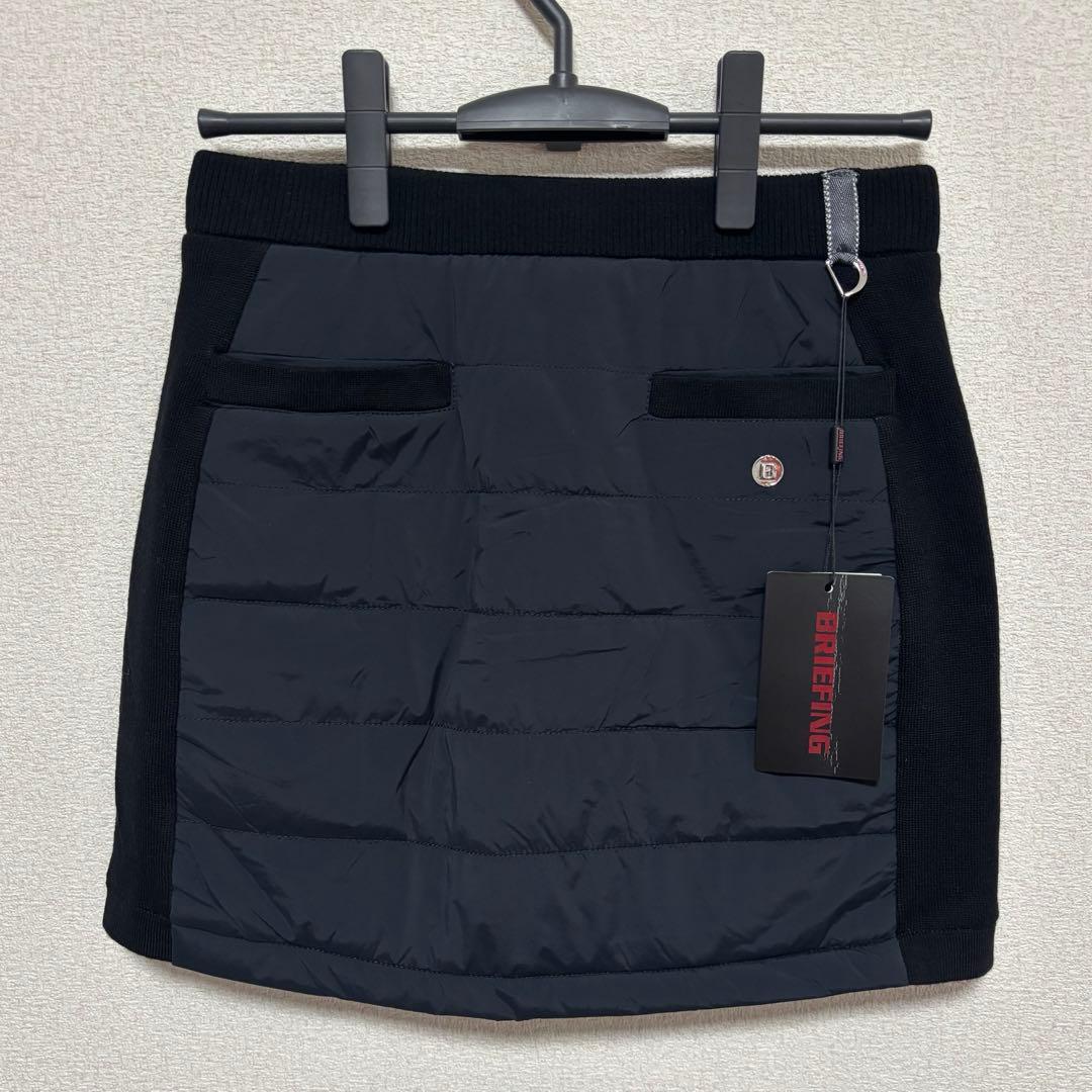 新品★ブリーフィング★BRIEFING★ウィンドブロックニットスカート★黒★S