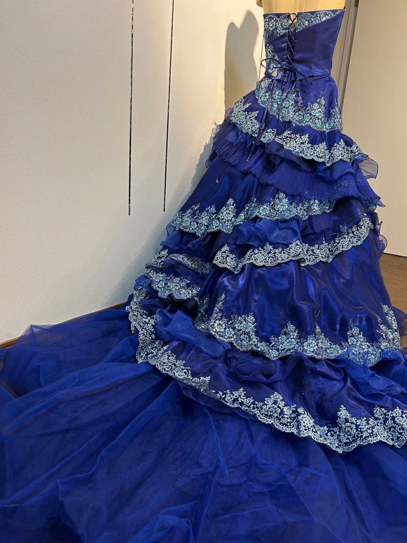 SD-0649 Blue 11-13T ネイビーブルー カラードレス