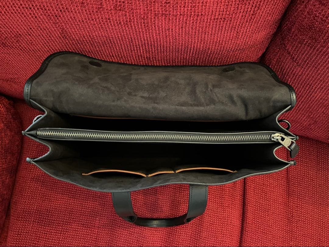 COACH ビジネスバッグ ブラック レザー