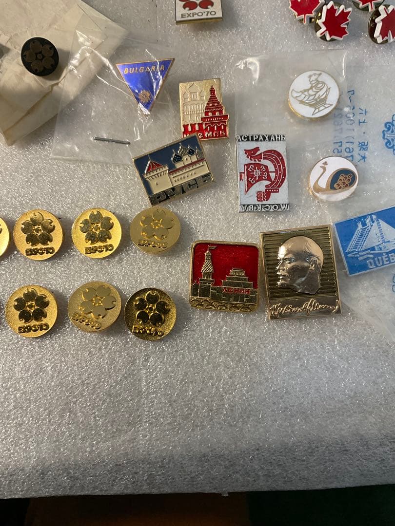 昭和レトロ EXPO'70 大阪万博 バッジ 海外パビリオン他（38点）