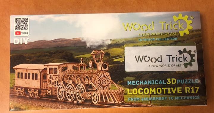 ウッドトリック Wood Trick 機関車 R17 全長87センチ 3Dウッドパズル