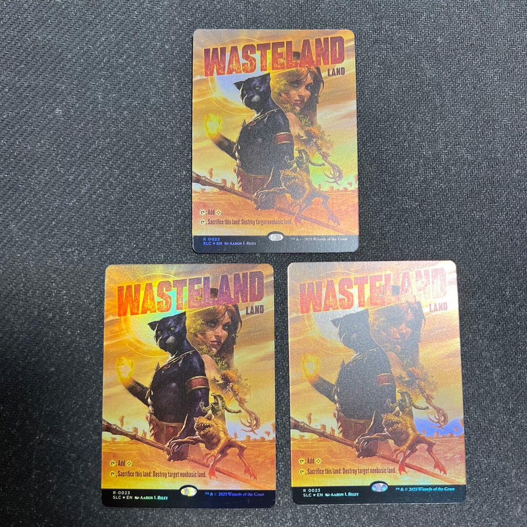 SLD 不毛の大地 英語版ボーダーレス foil 3枚セット SLD 不毛の大地 英語版ボーダーレス foil 3枚セット SLD 不毛の大地