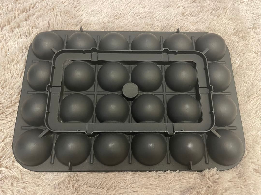 【新品】BRUNO コンパクトホットプレート　オレンジ（蓋に柄入）専用深型鍋付き