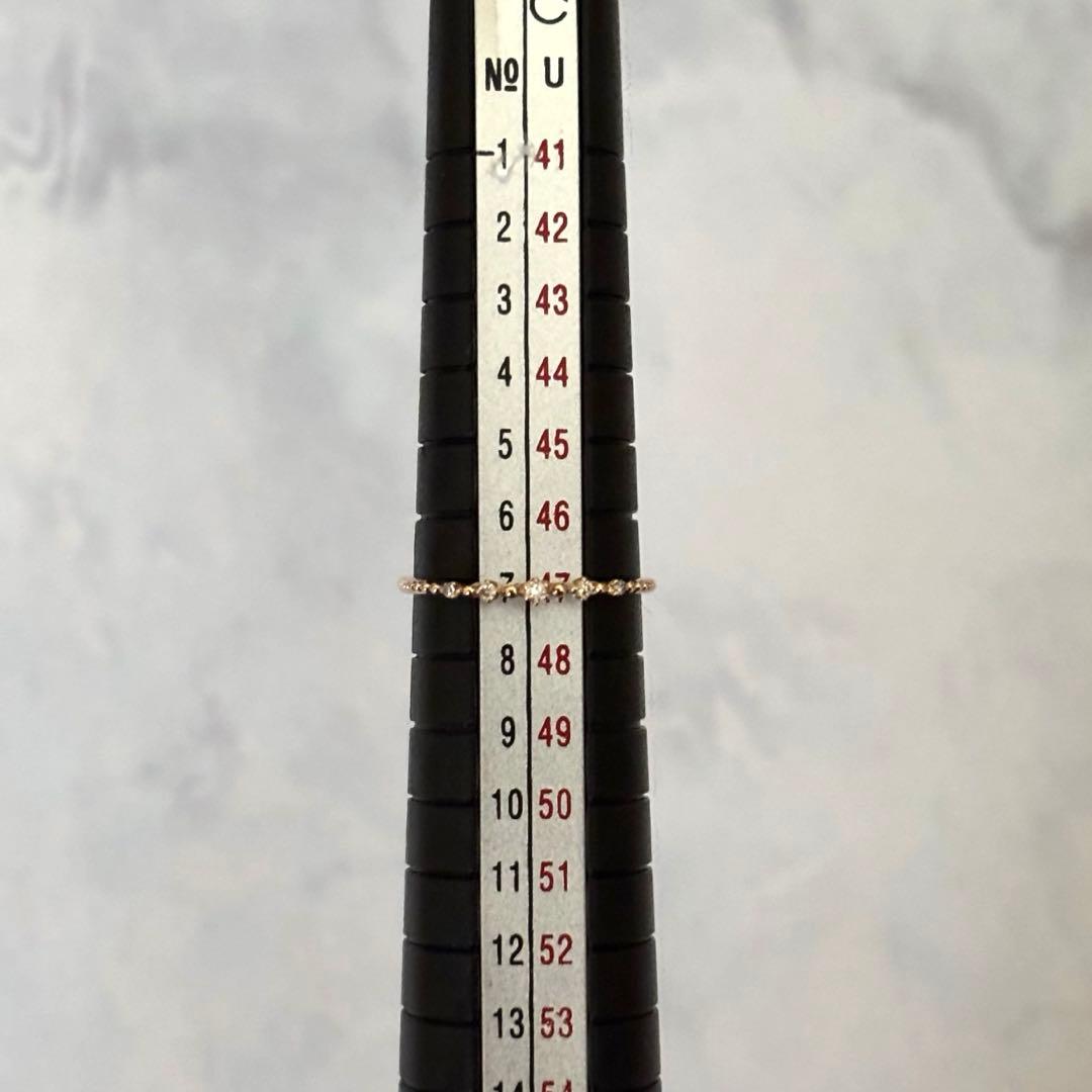 NOJESSノジェス k10 ダイヤモンド リング 7号