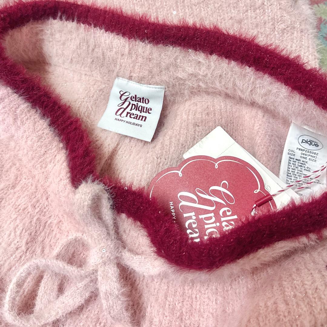 ジェラートピケ ジェラピケ ラメフェザーカーディガン&ショートパンツセット