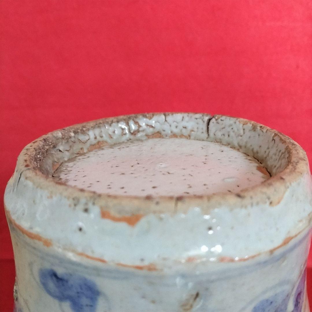 朝鮮美術 李朝期 官窯 分院窯 李朝青花鳳凰紋壺 提灯壺