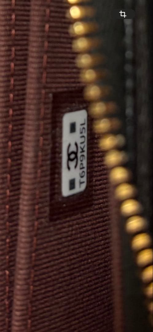 CHANEL ブラックレザー パース ゴールド