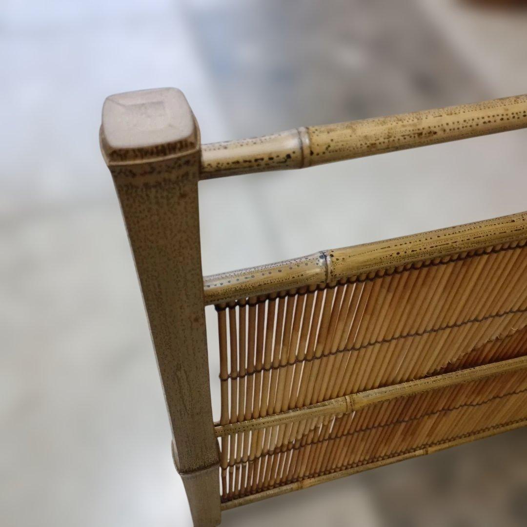 4941)茶道具 竹峰作「銘竹東山」/銘竹風炉先屏風 江戸間