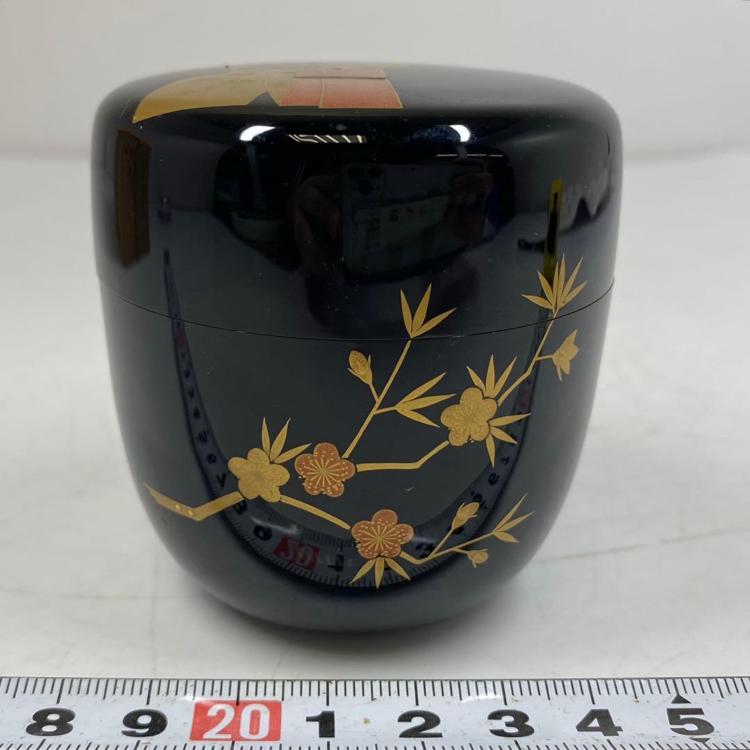 ☆茶3 田中宗凌 立雛 中棗 共箱 高さ約7cm