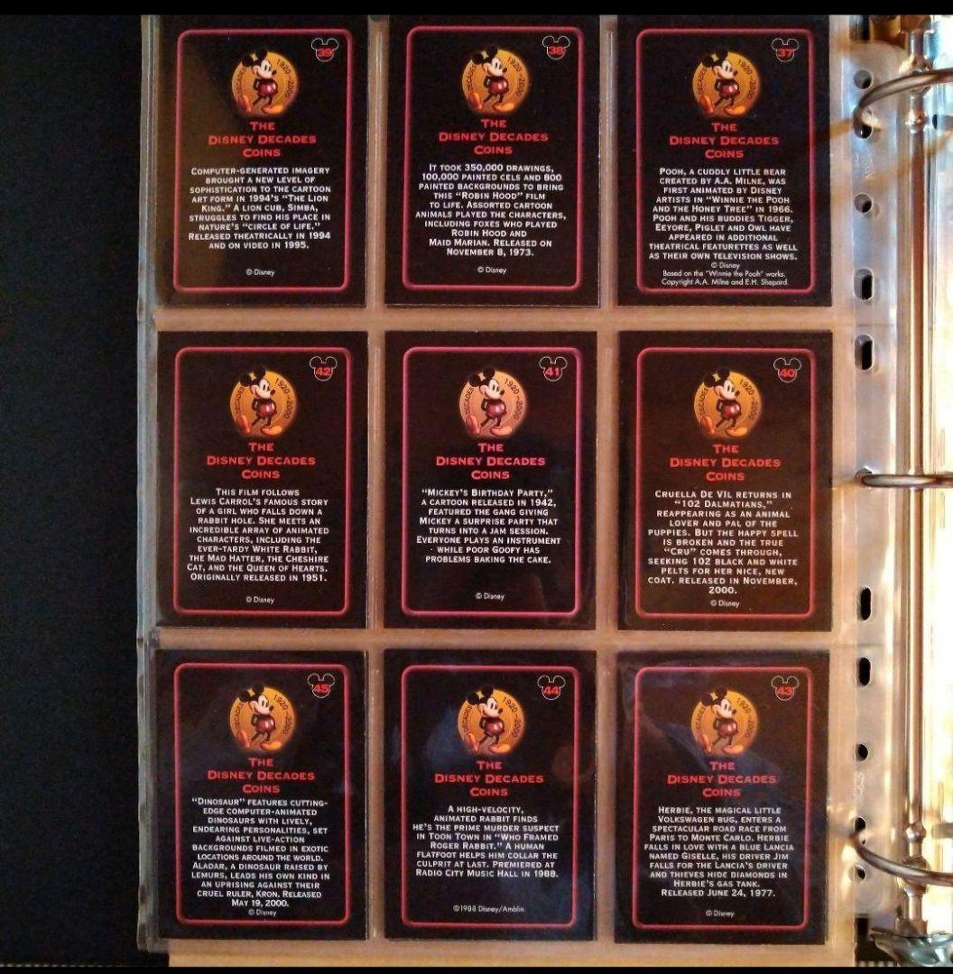 ディズニーコインTHE DISNY DECADES COINS 51枚セット