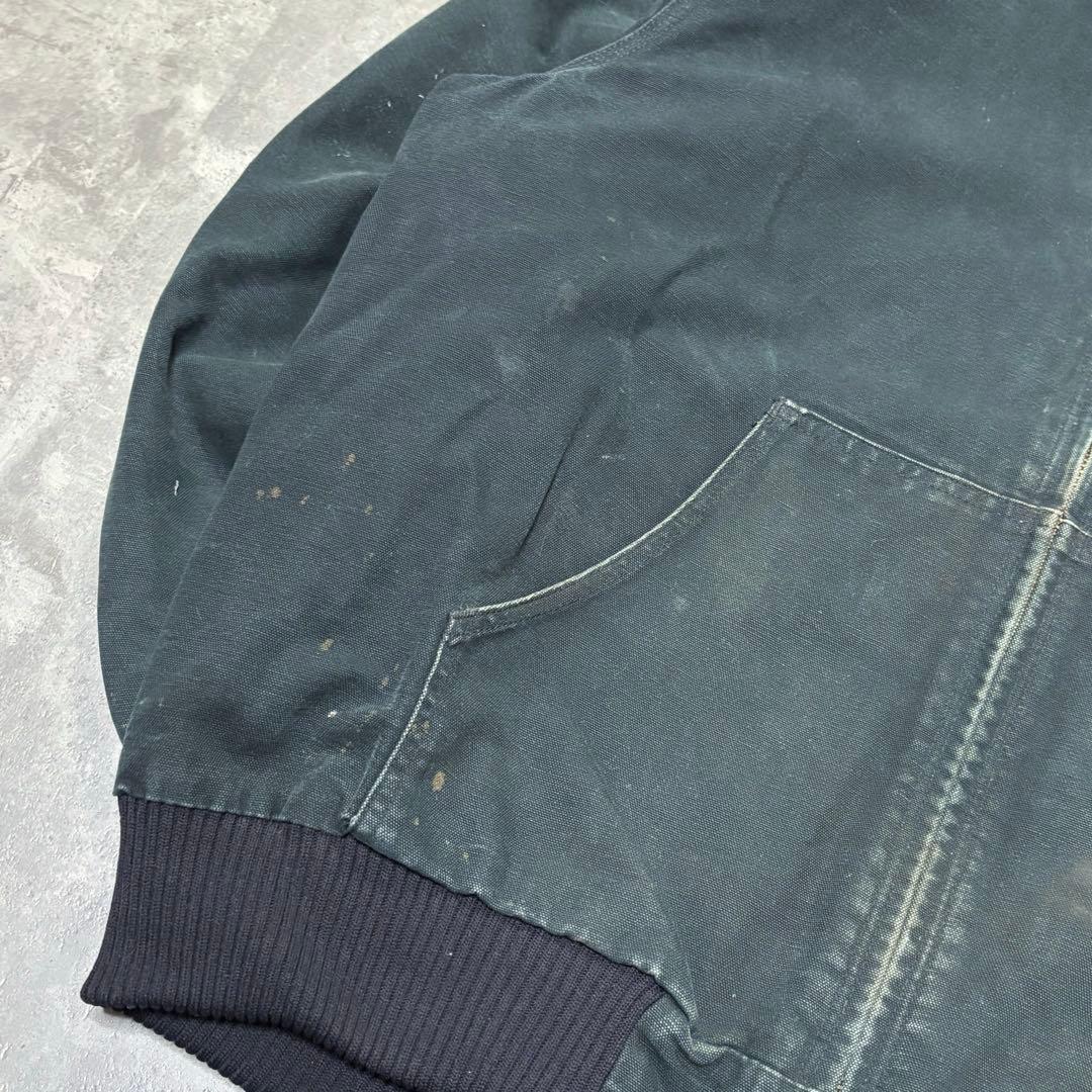 Carhartt アクティブジャケット キルティング ダック地 深緑 2XL