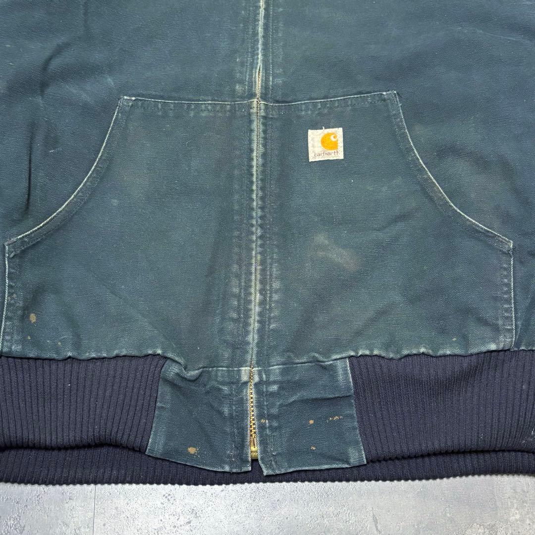 Carhartt アクティブジャケット キルティング ダック地 深緑 2XL