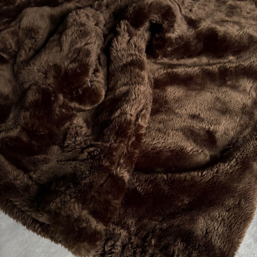 【80s eur vintage】リバーシブル　ファージップパーカー　スペイン製