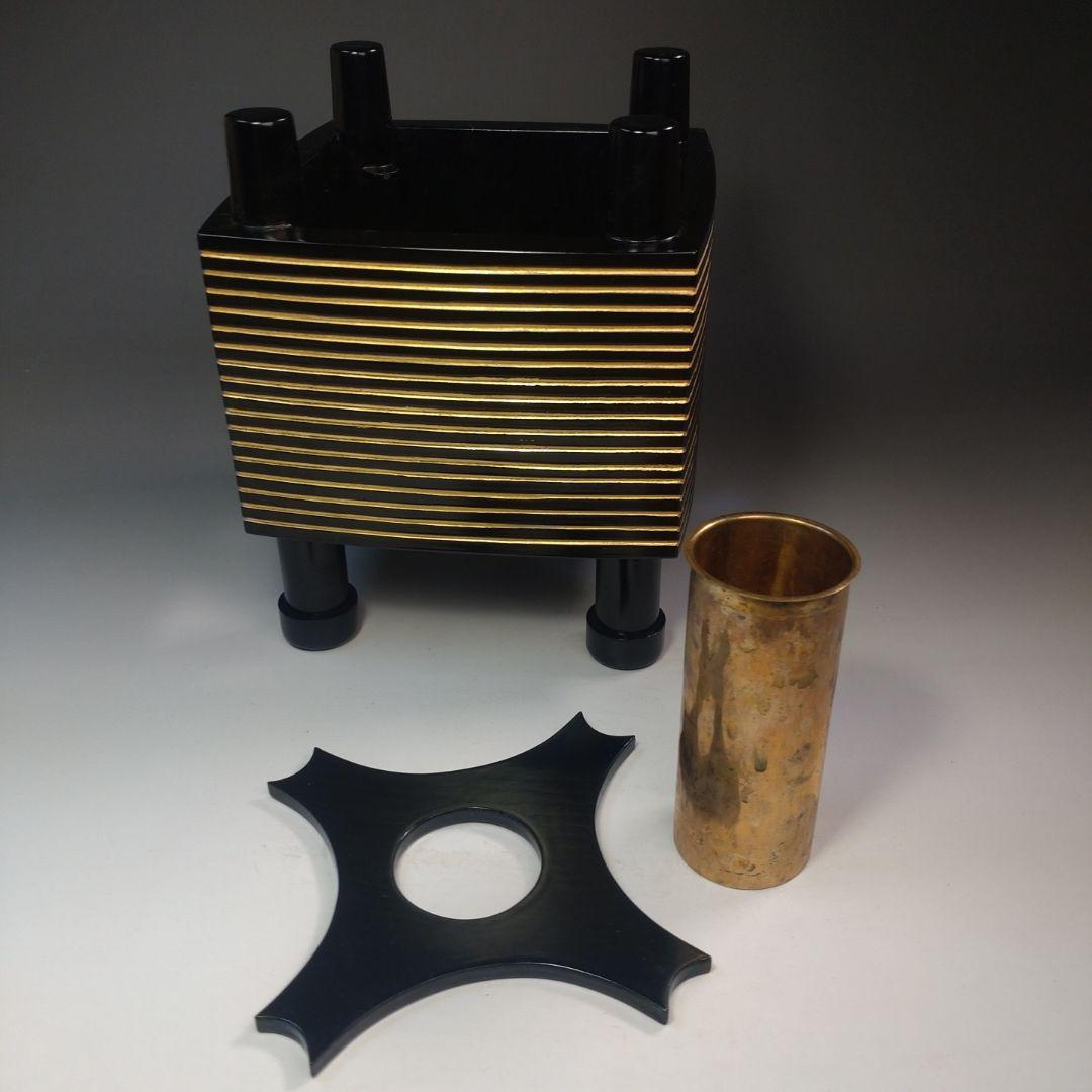 イ221 花入『初瀬川 柳庵』『柳庵好 金線糸巻花生 漆