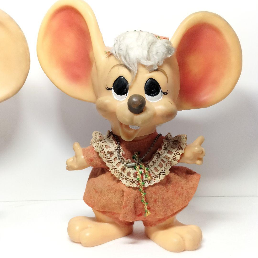 フロリダマウス ソフビ フィギュア トッポジージョ 貯金箱 レトロ 2体