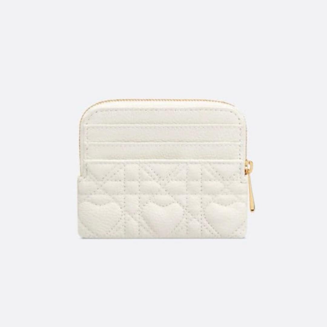 DIOR　ディオール　CARO LAVENDER ウォレット　ハート柄　小銭入れ