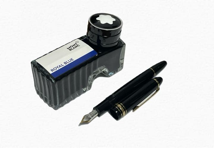MONT BLANC 万年筆とインク瓶 セット