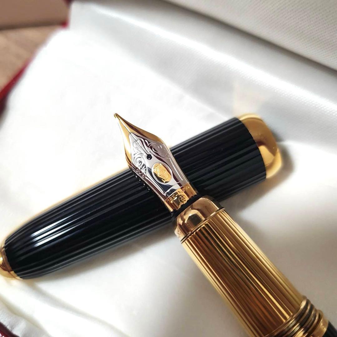 数回使用 カルティエ 万年筆 パシャ ドゥ カルティエ ディアボロ K18