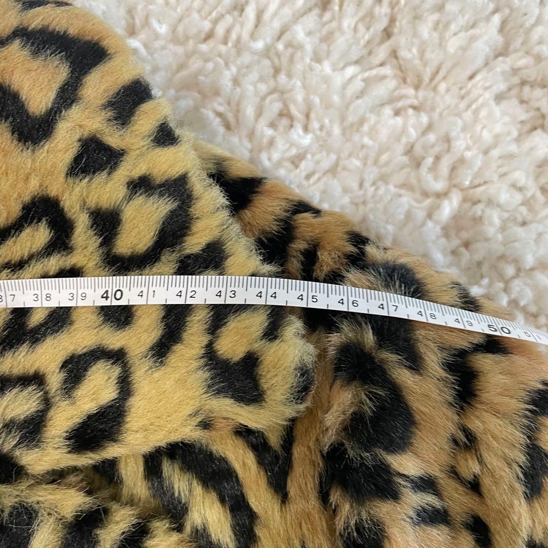 レオパード柄ひょう柄メンズファーコート