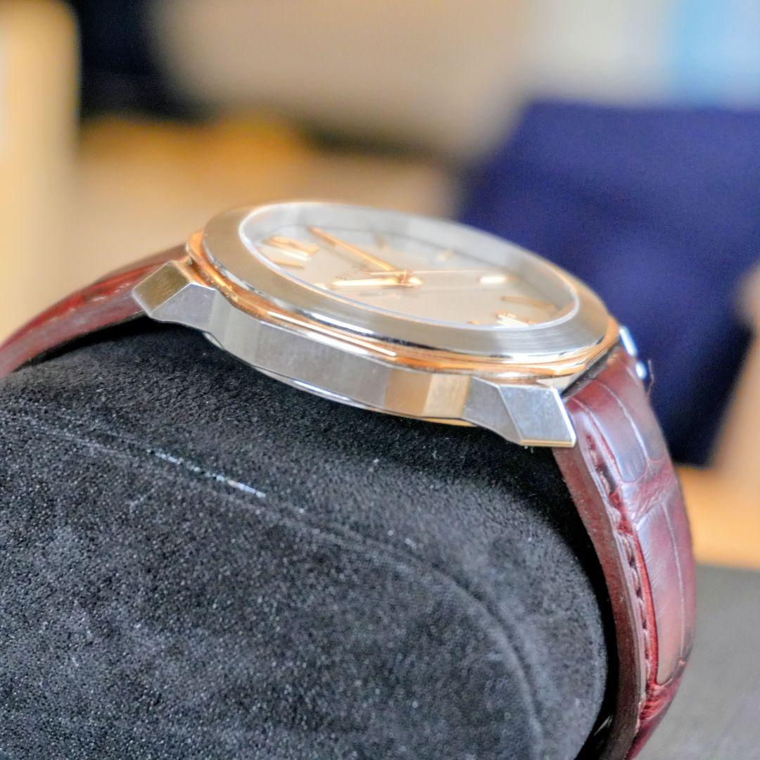 【美品・正規保証書付】ブルガリ オクト ローマ 102703 使用数回程度