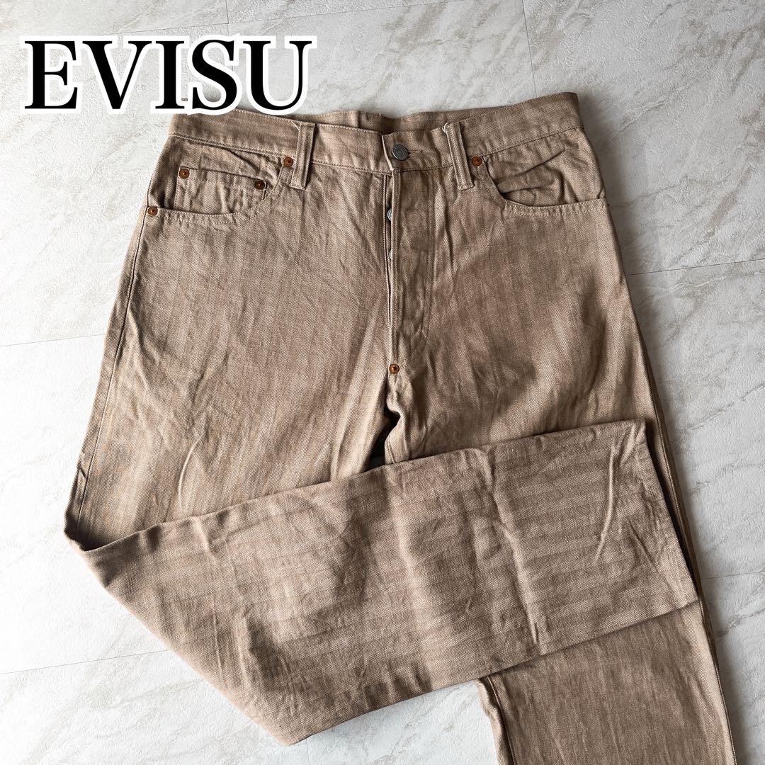 EVISU エヴィス パンツ ベージュ 31×35 2000 楽天市場】【中古】EVISU | エヴィス ロングコーデュロイパンツ