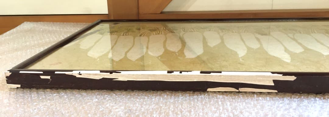 大根の干し物 水彩 日本画　刻印：良