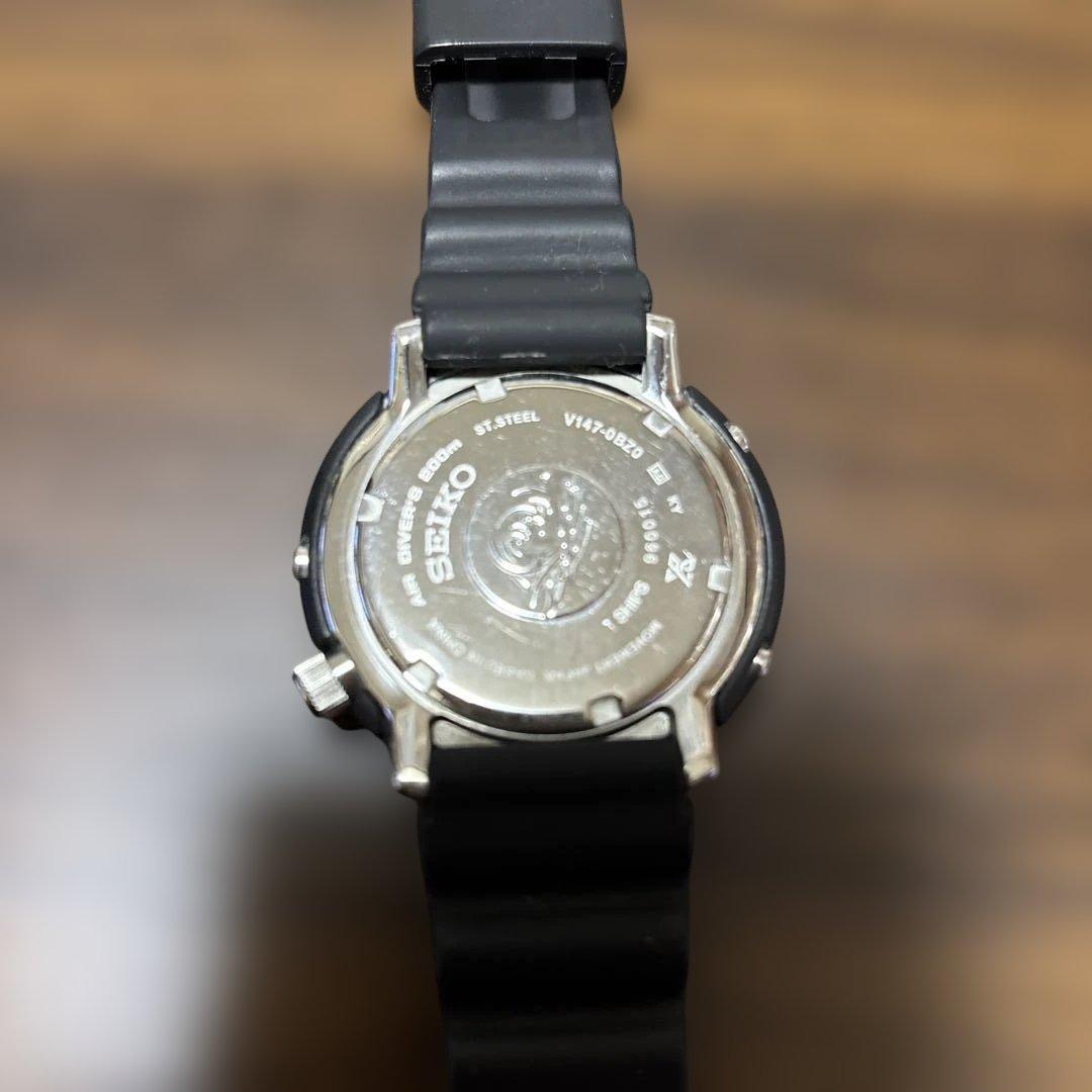 セイコー プロスペック ラバーベルト 時計 V147-0A0A