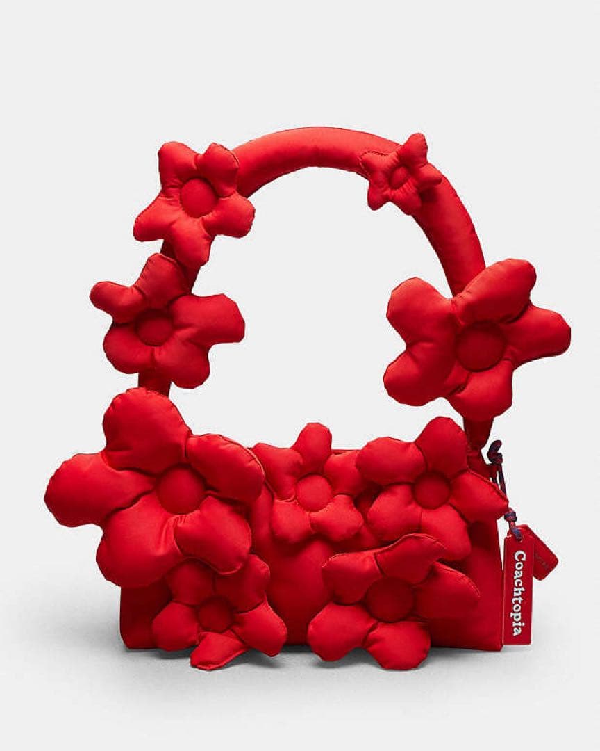 ■新品■未使用■コーチトピア　ループフローラル ポリエステルショルダーバッグ