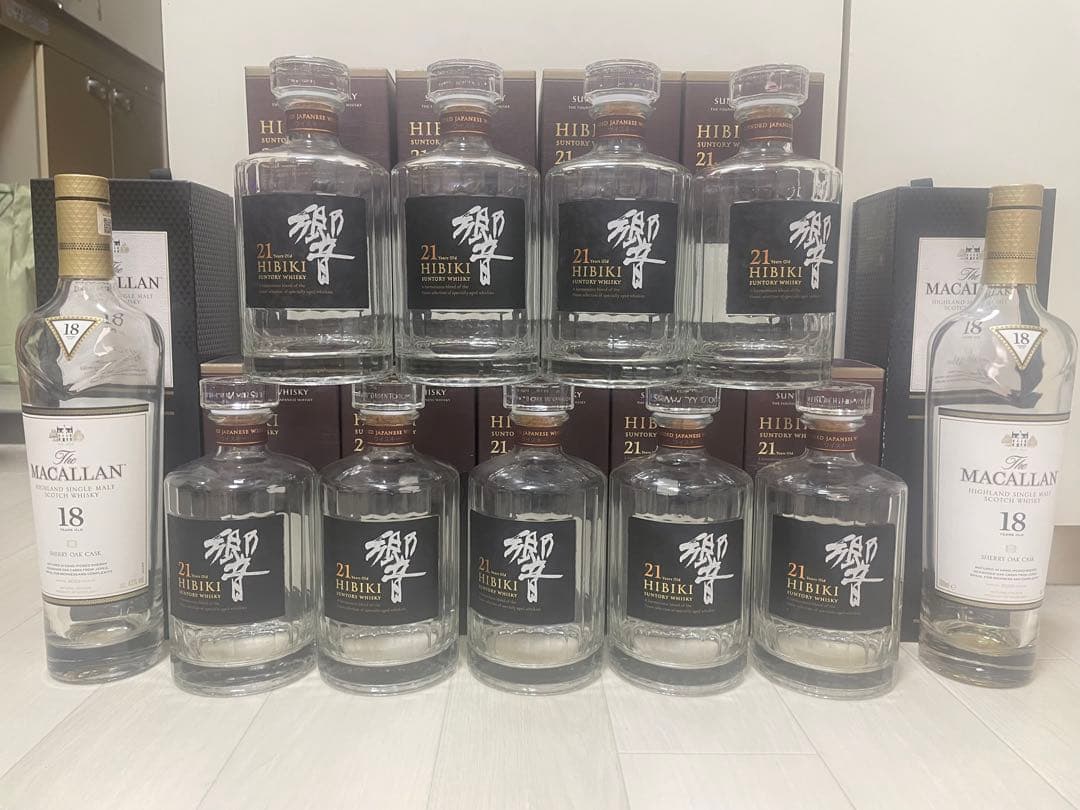 マッカラン18年 空ビン箱つき(11本)