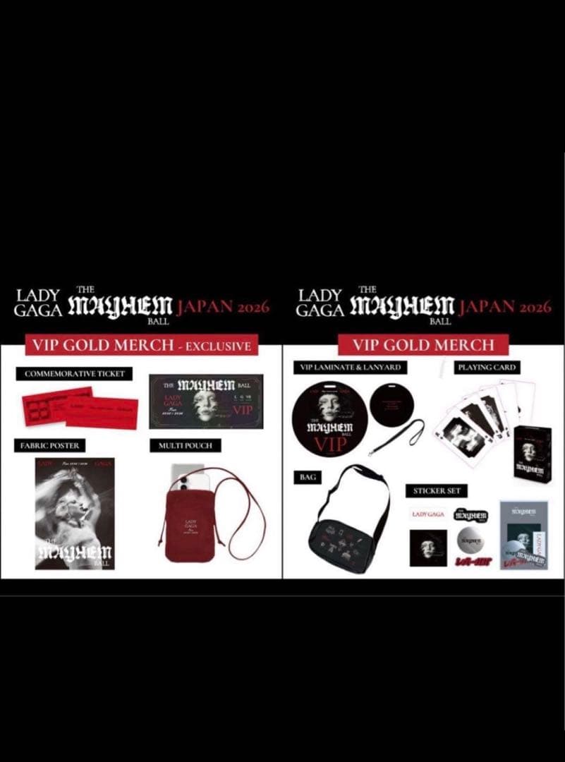 LADY GAGA VIP GOLD グッズ フルセット - メルカリ
