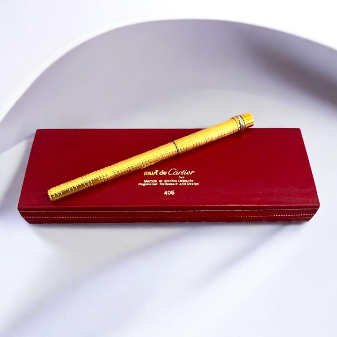 Cartier カルティエ トリニティ 万年筆 ゴールド ペン先18K レア Cartier - Cartier カルティエ トリニティ 万年筆 ゴールド ペン先18K