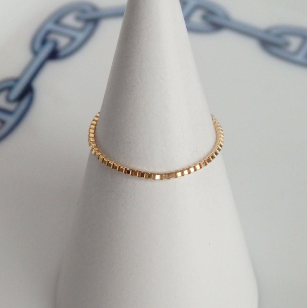 hana ★.★　k18リング　チェーンリング　ベネチアンチェーン