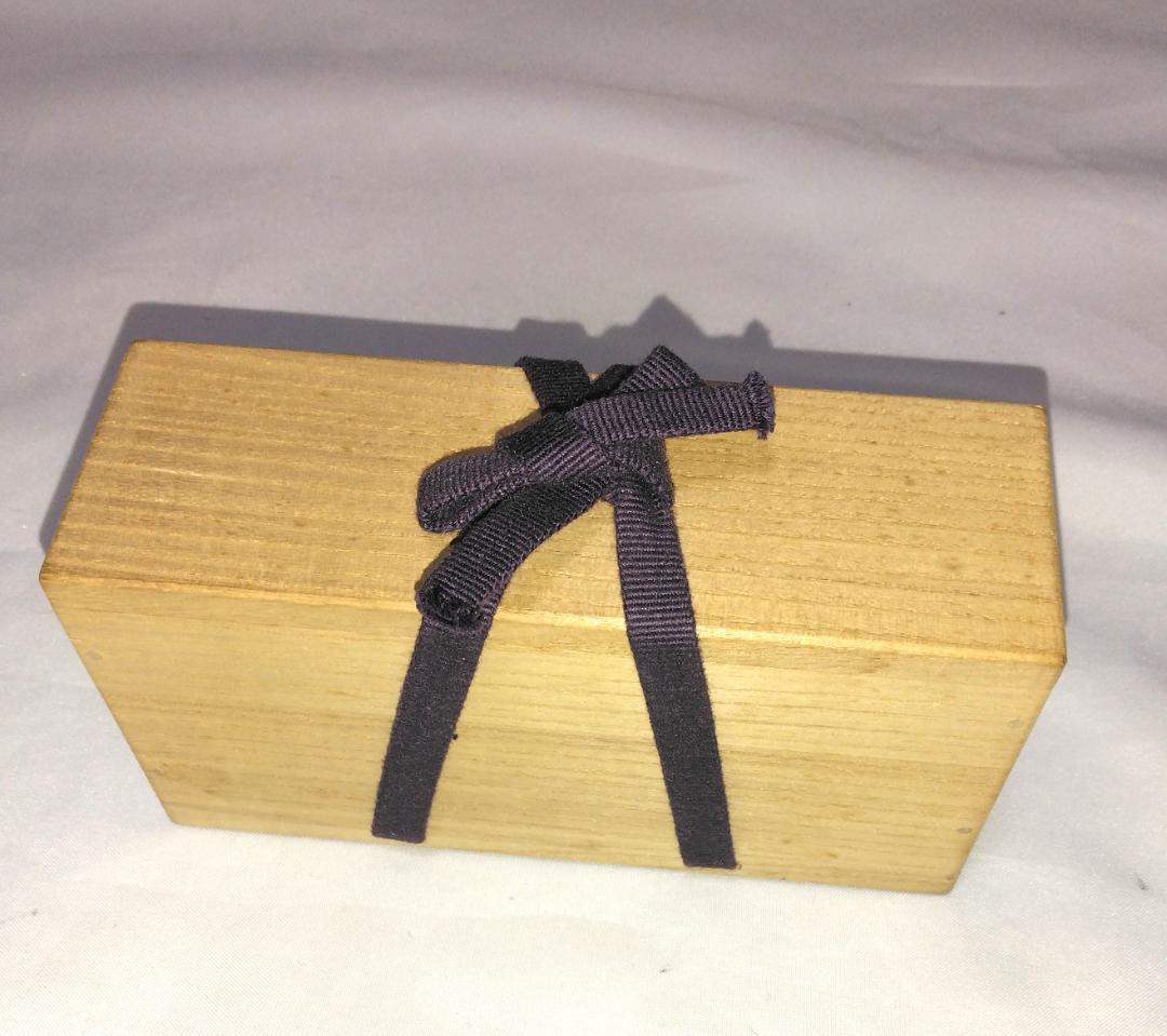 茶道具　乾漆香合　加賀塗匠　荒井樹芳作　乾漆造茄子香合　美品！！