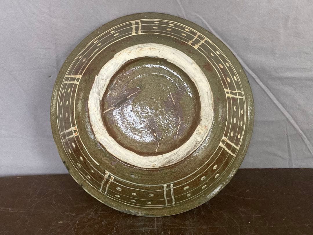 宮城智 30cm 大型魚紋鉢 やちむん 壷屋焼