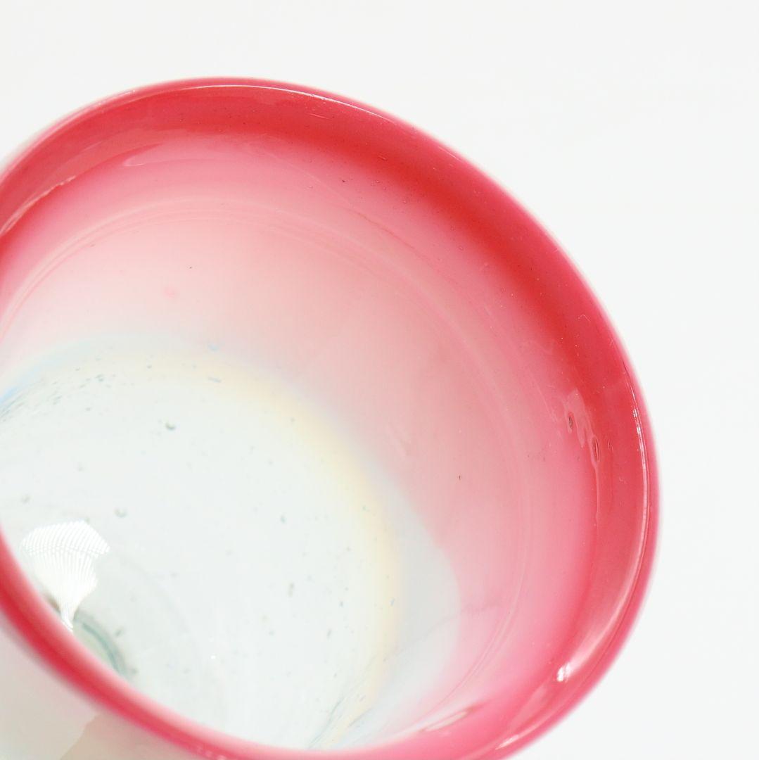 大正ガラス 乳白色 アイスクリーム 氷 コップ ラッパ ベル形 N394 Z1