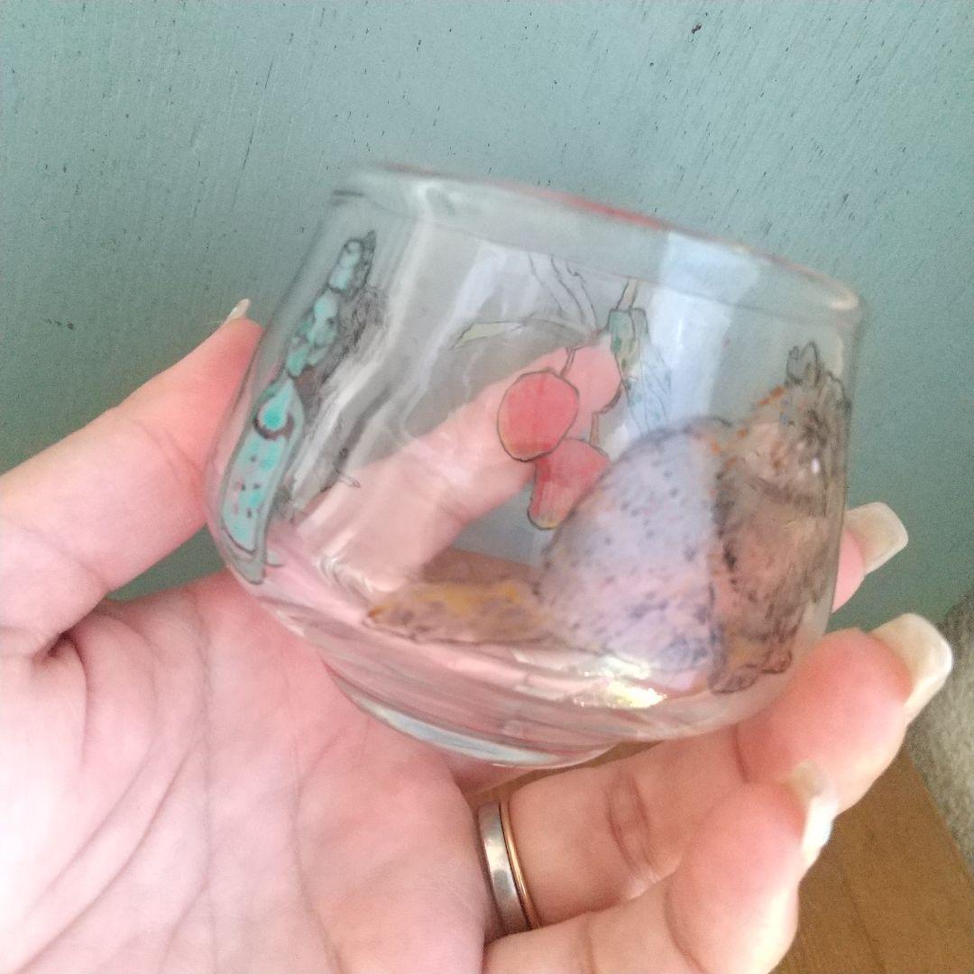 美品木越あいしりとり文グラスネコマウンテンゴリラガラス作家