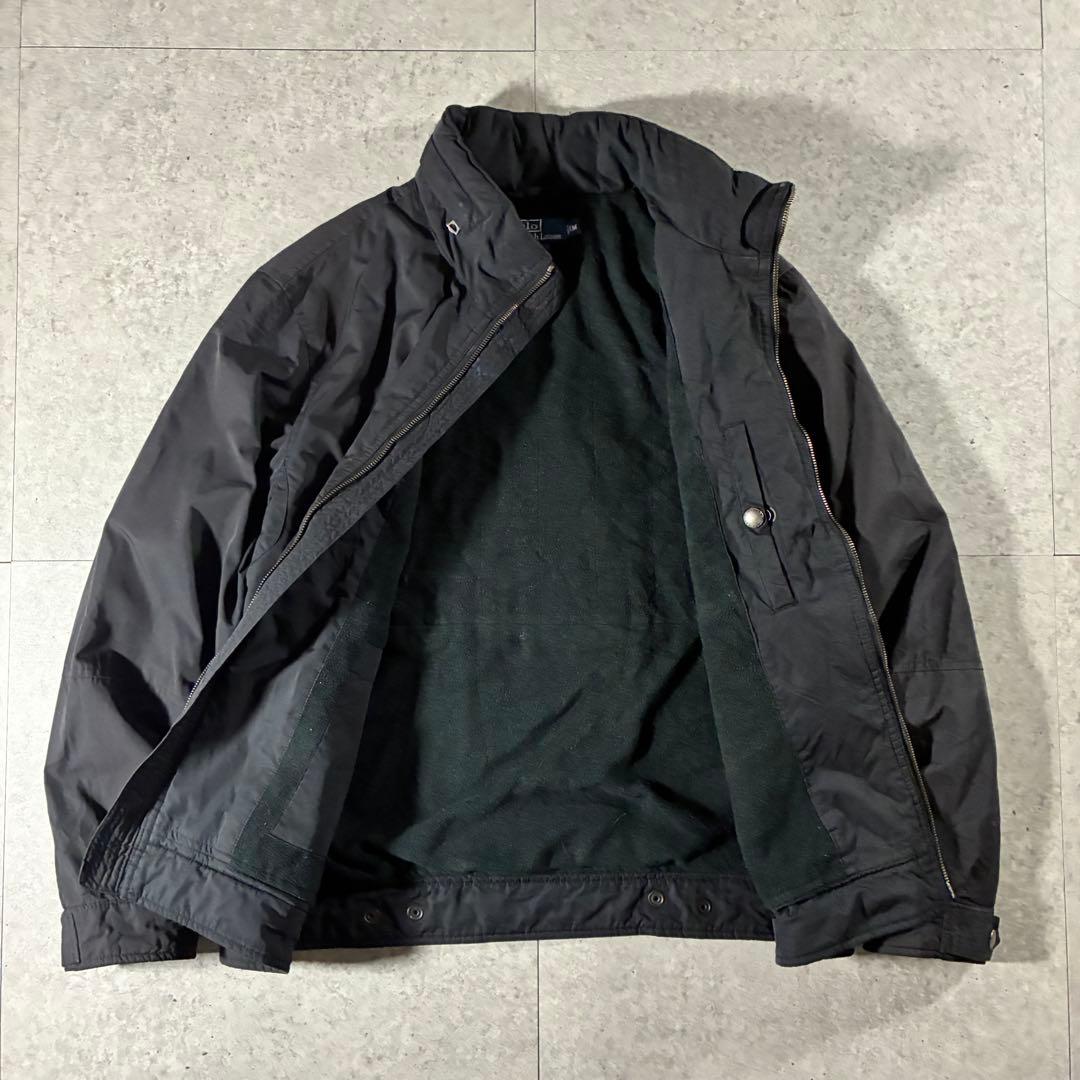 90s POLO by Ralphlauren中綿フリースブルゾンポニー刺繍短丈